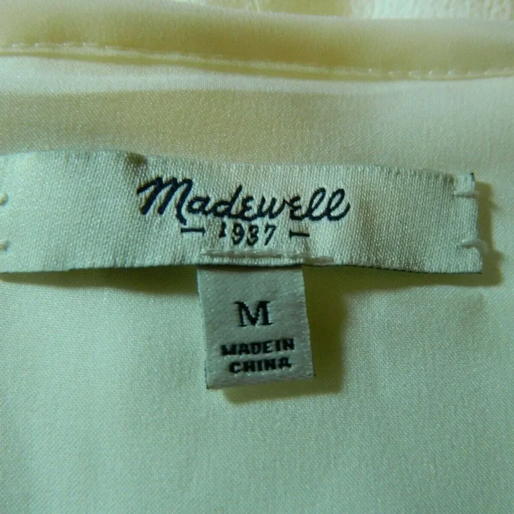 ‎Madewell Maxi Dress White Sheer Panels Medium - Picture 8 of 8